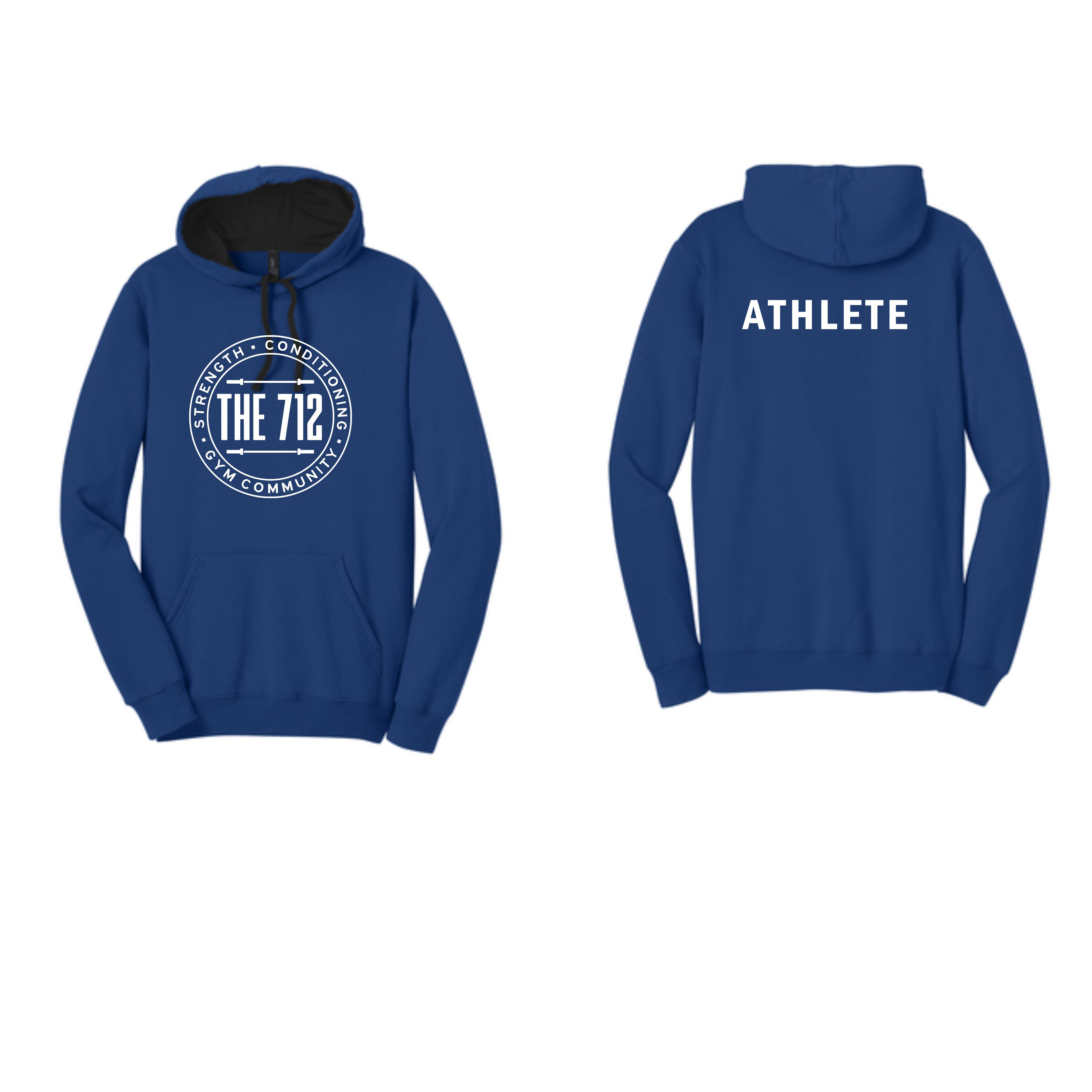 (White Ink) The 712 District ® The Concert Fleece ® Hoodie