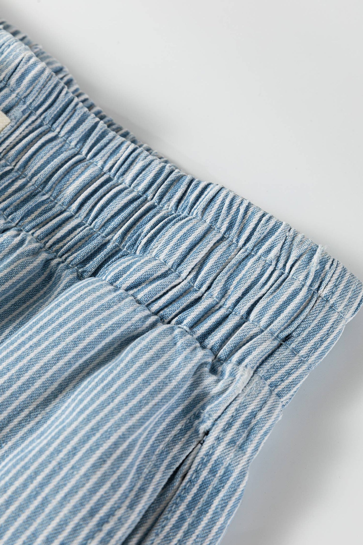 Elastic Waist Striped Short