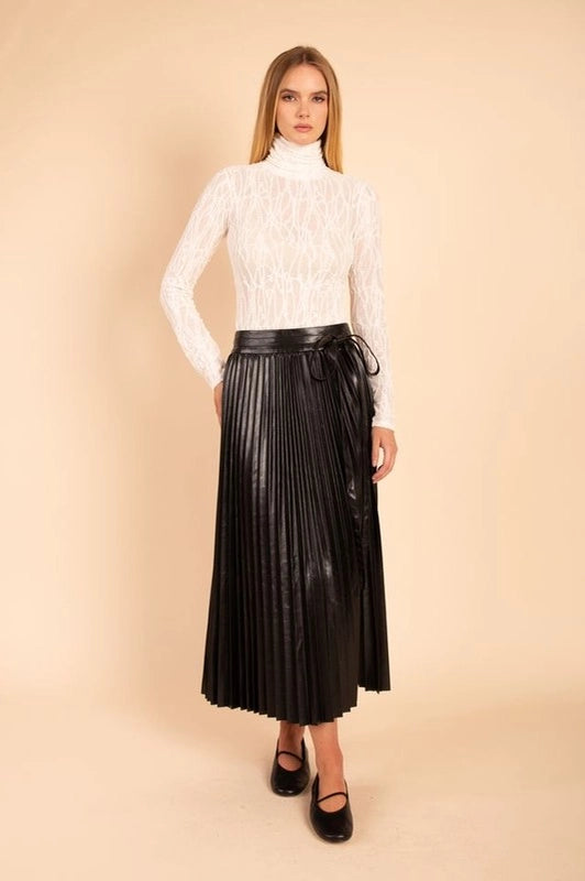 Tiffton Faux Leather Skirt