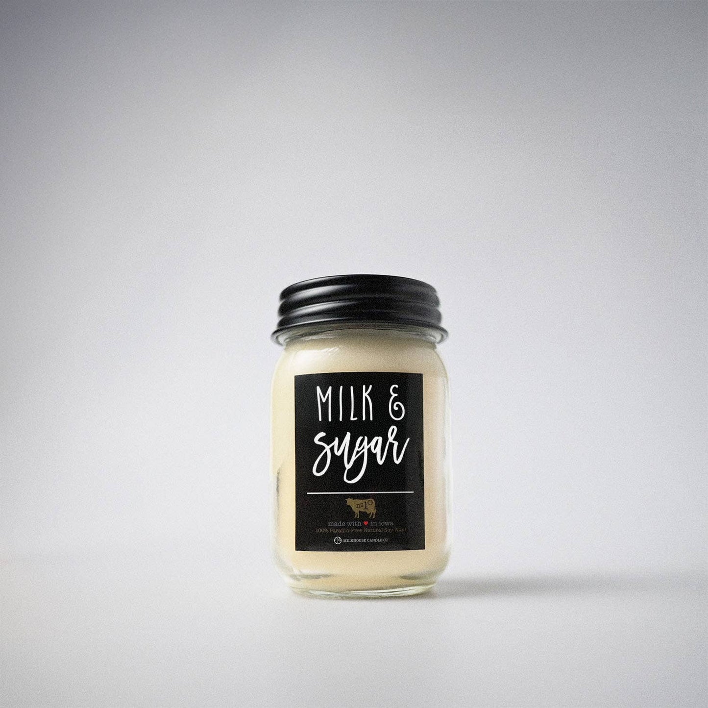 13 oz Mason Jar Candle: Milk & Sugar - Keep Aim