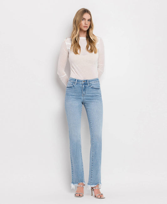 Blue Flame Flying Monkey High Rise Mini Bootcut Jeans