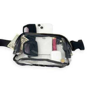 Clear Stadium All You Need Belt Bag - Midnight Black