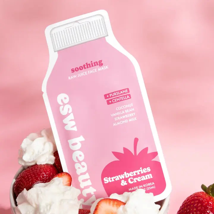 Strawberries and Cream Soothing Raw Juice Sheet Mask