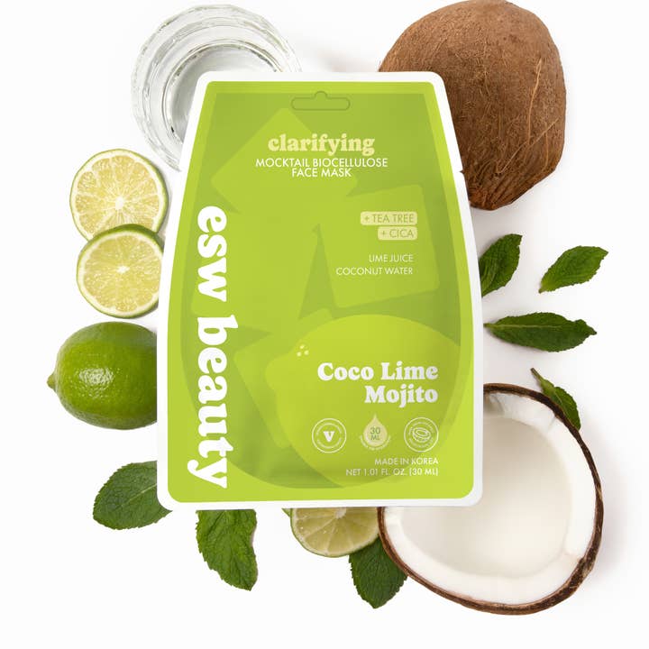 Coco Lime Mojito Clarifying Biocellulose Mocktail Mask