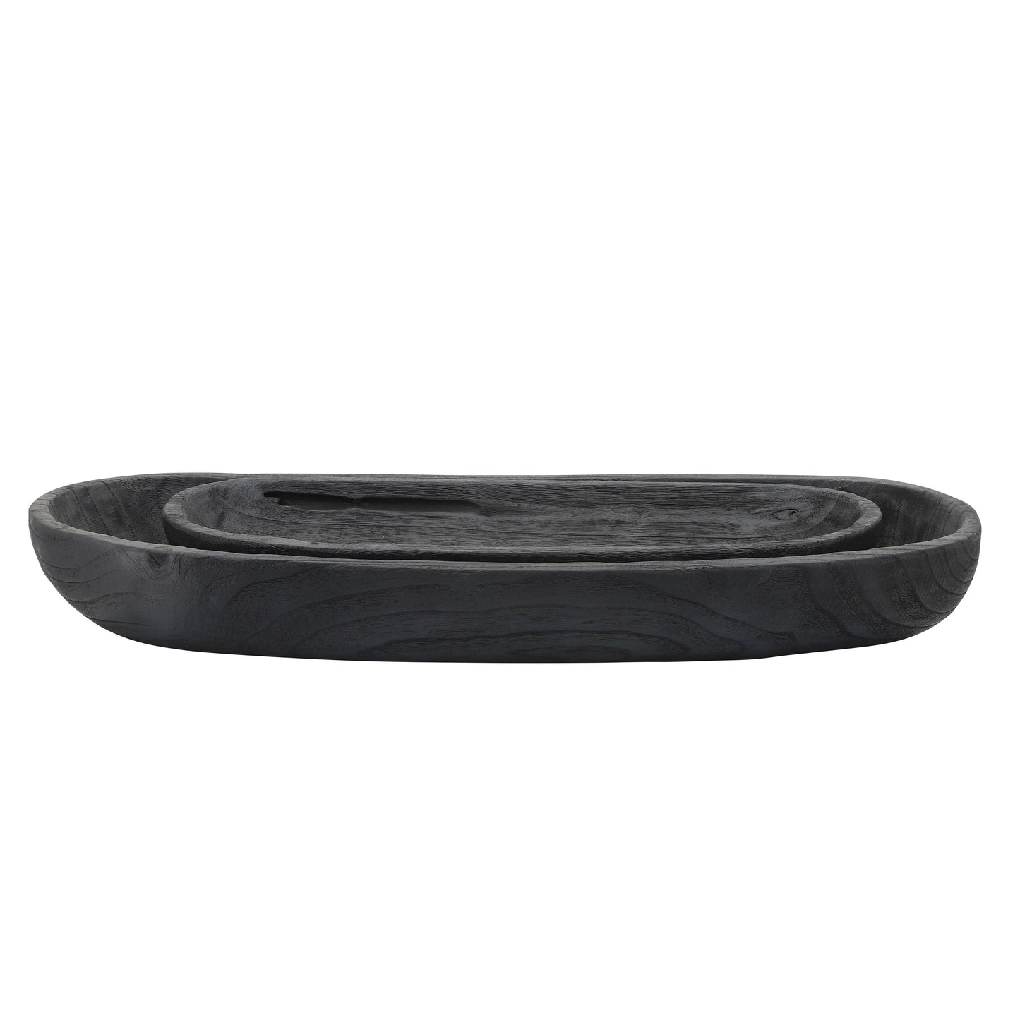 Wood Oval Shaped Decorative Plate