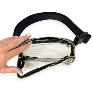 Clear Stadium All You Need Belt Bag - Midnight Black