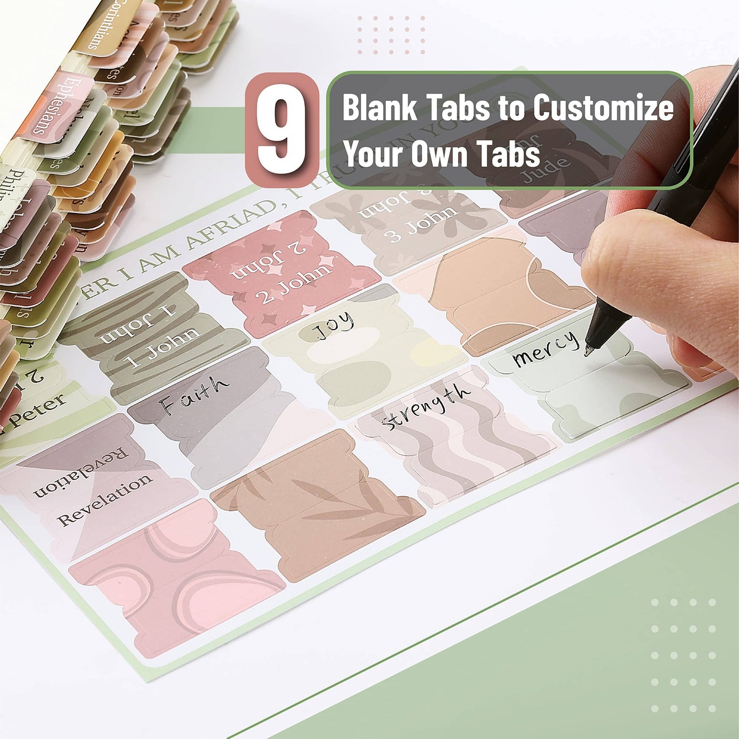 Laminated Bible Tabs 75 Pack