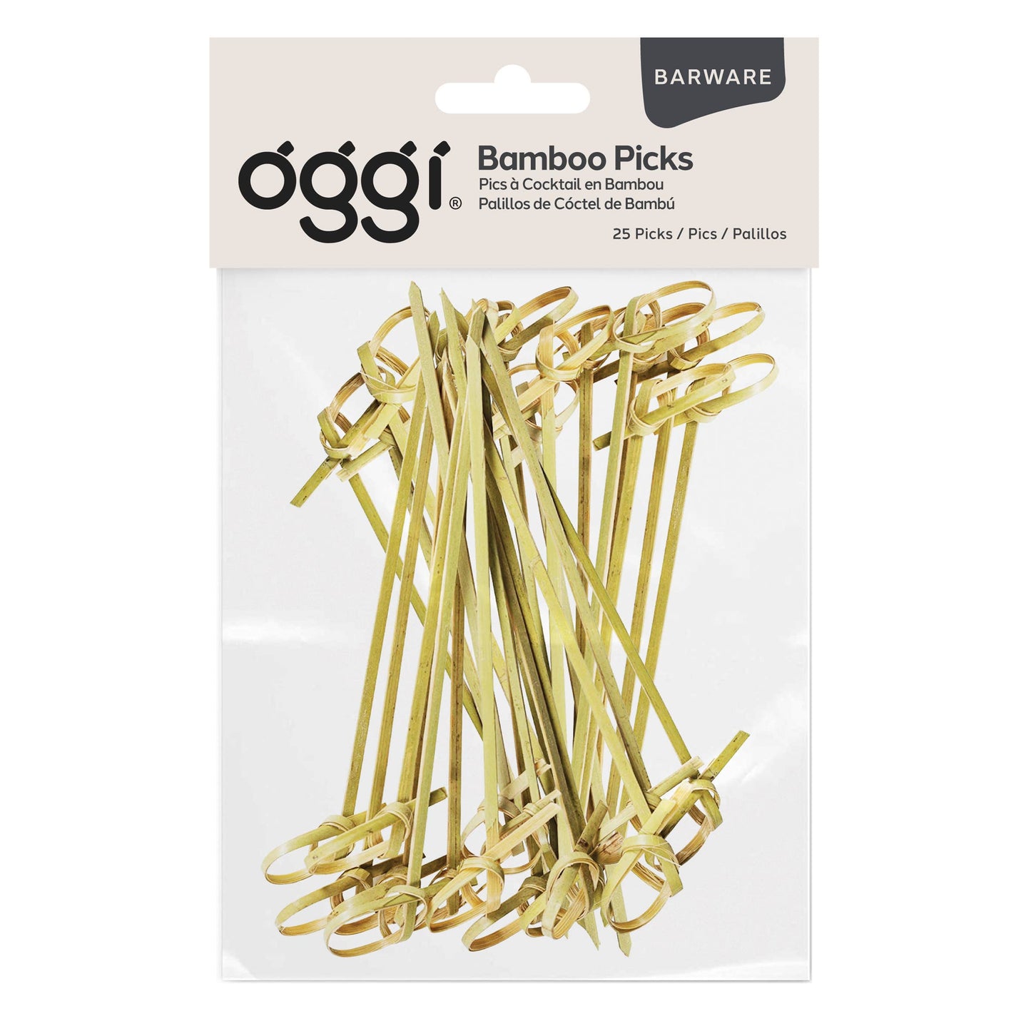 Cocktail Picks 25 pc Bamboo - 4.25" / 11 cm