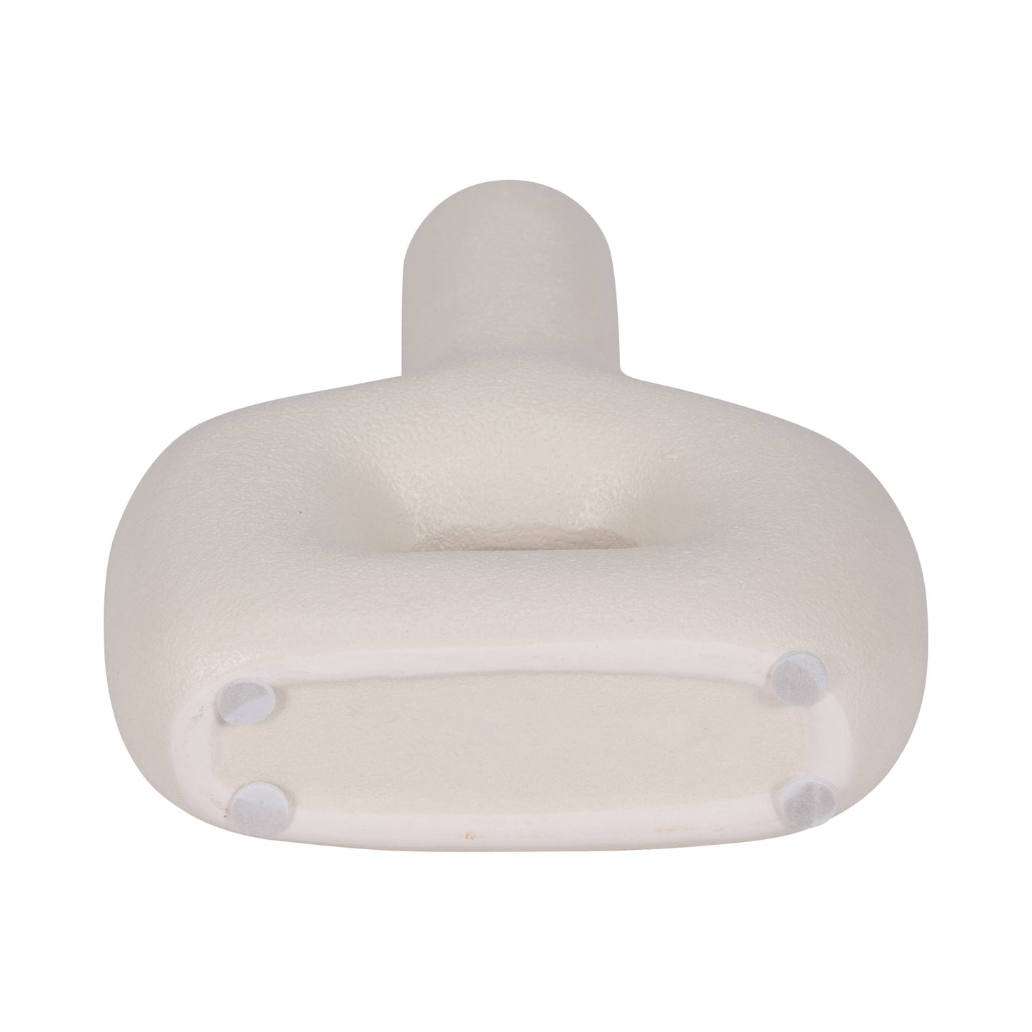Ivory Ceramic Modern Abstract Cut-out