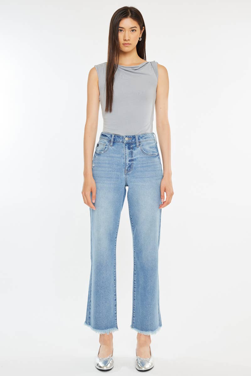 Kan Can High Rise Slim Wide Leg