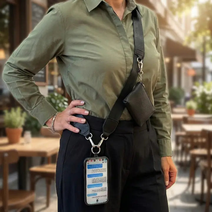 Clip & Go Strap W/Rfid Pouch Solid