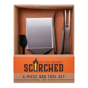 Scorched 4-Piece Bbq Tool Set
