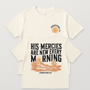 His Mercies Cropped T-Shirt
