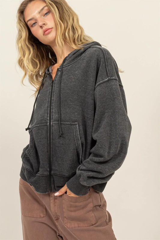 Hollis Full Zip Hooded Sweatshirt