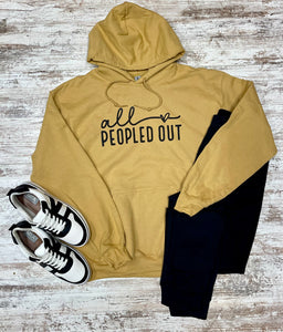 All Peopled Out Graphic Hoodie