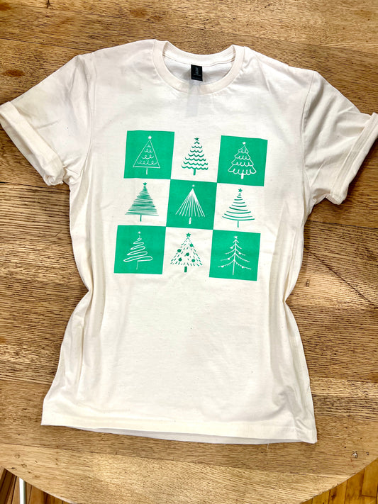 Checkered Tree Graphic Tee