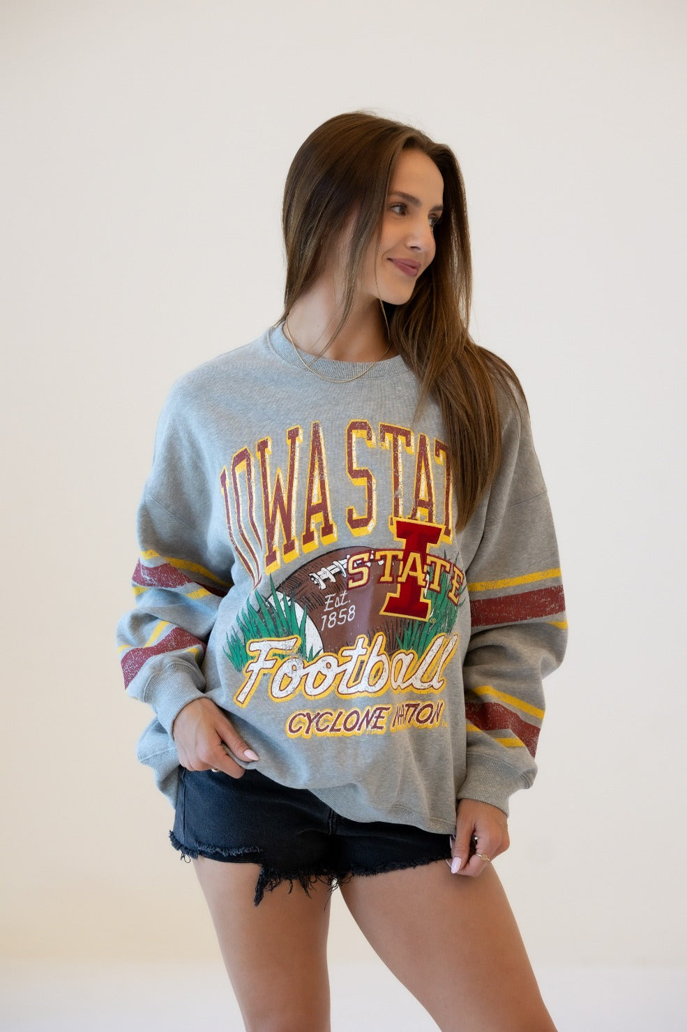 Iowa State Langford Multimedia OS Fleece Crew