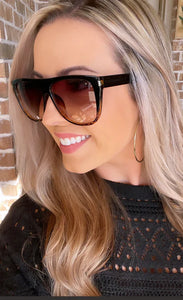 Ember in Black Gradient Cheetah Sunglasses