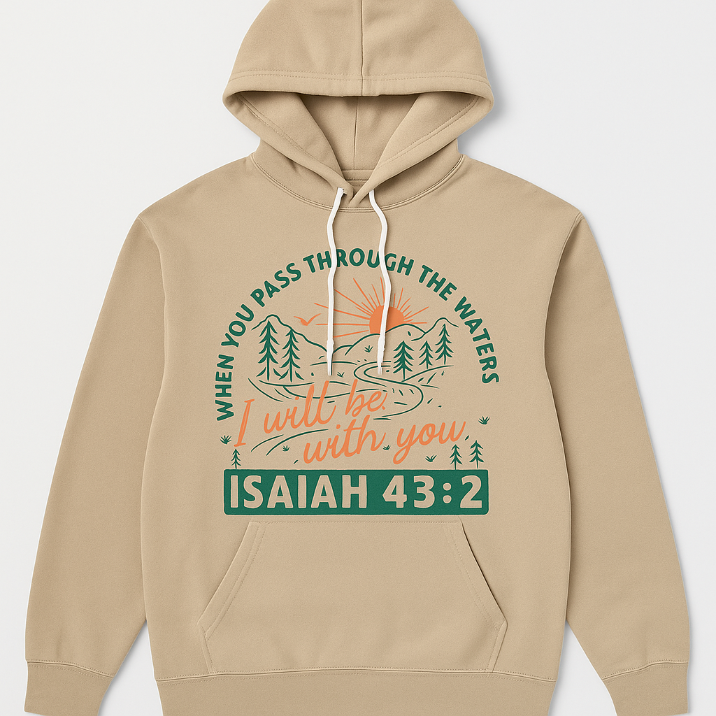 Isaiah 43:2 Independent Trading Hooded Sweatshirt