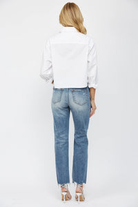 Crawford High Rise Straight Mica Jean