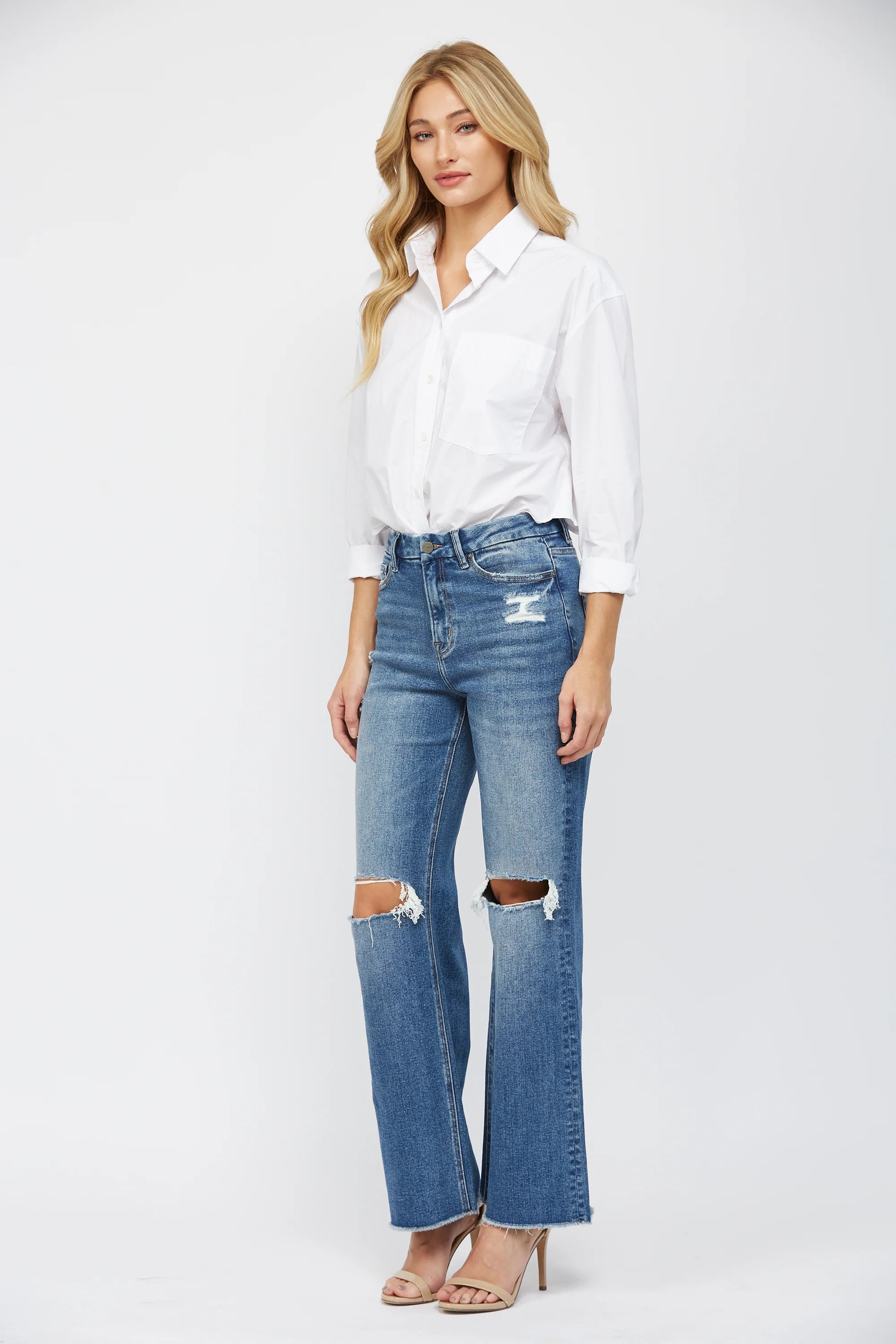 Estes Super High Rise Wide Leg Mica Jean