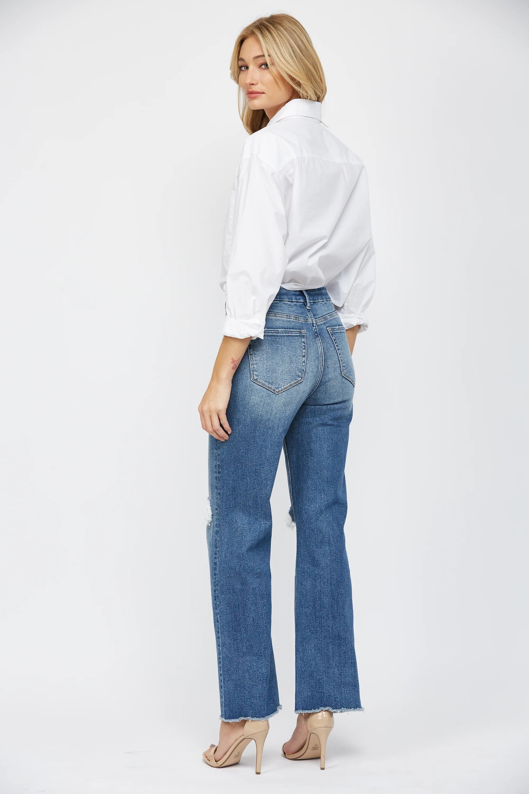 Estes Super High Rise Wide Leg Mica Jean