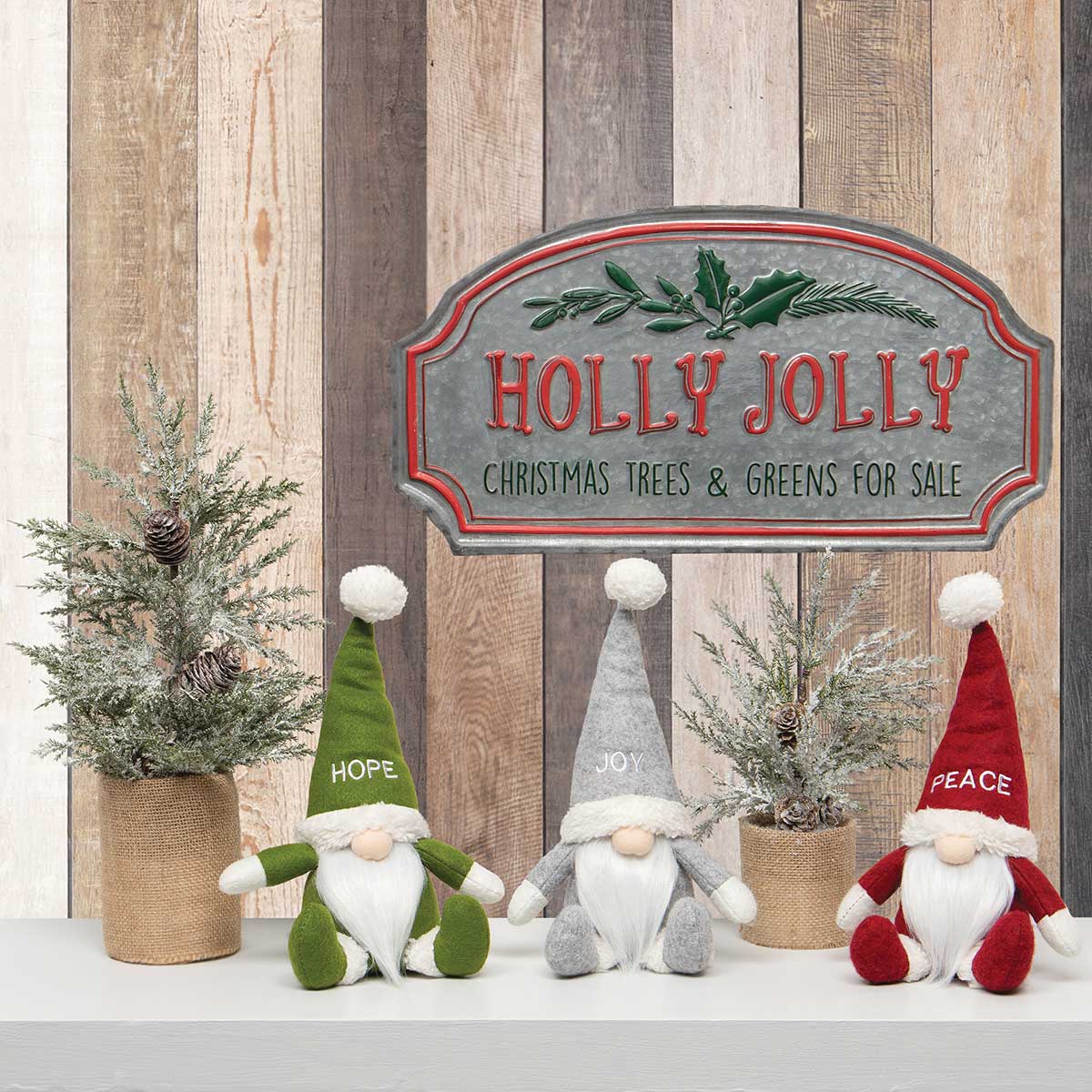 Holly Jolly Metal Sign