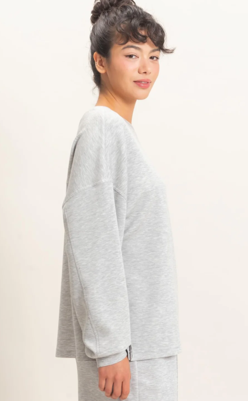 Oversized Crew Neck Top