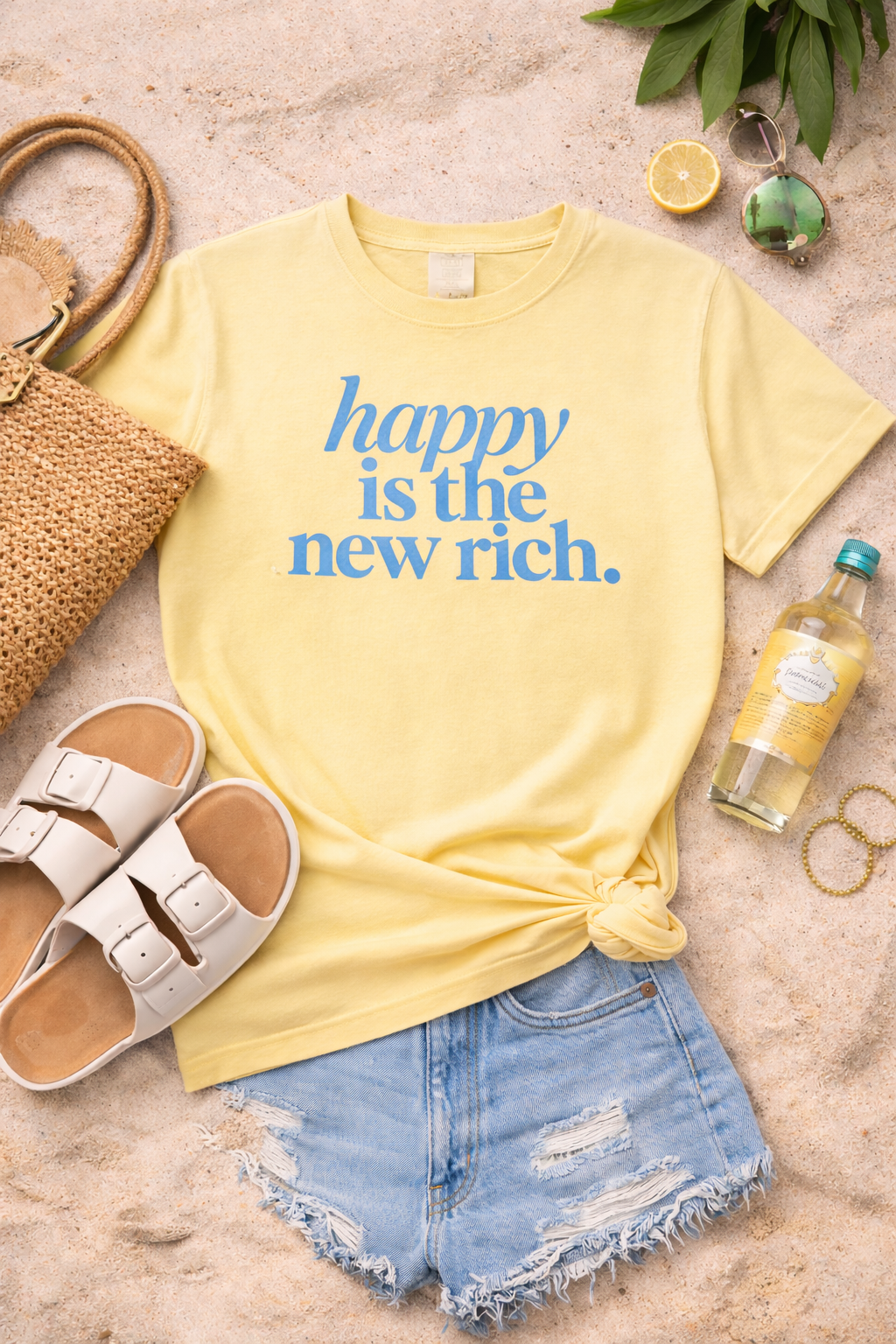 Happy is the New Rich Tee