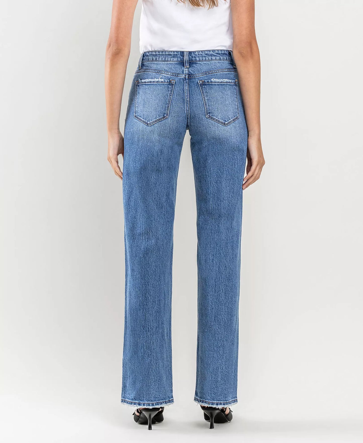 Astonishing High Rise Wide Leg Vervet Denim