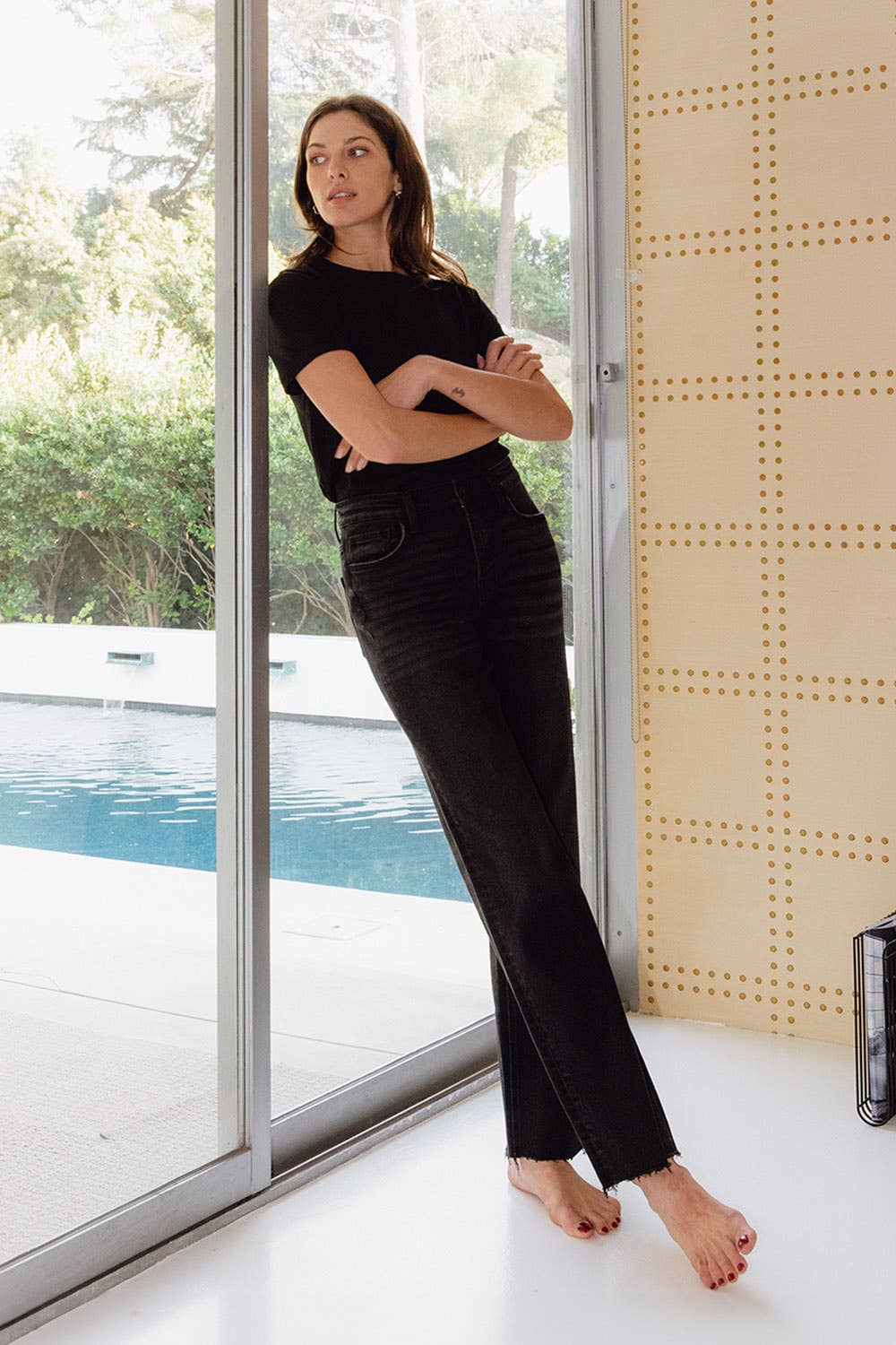 Smooth Flying Monkey High Rise Slim Wide Jeans