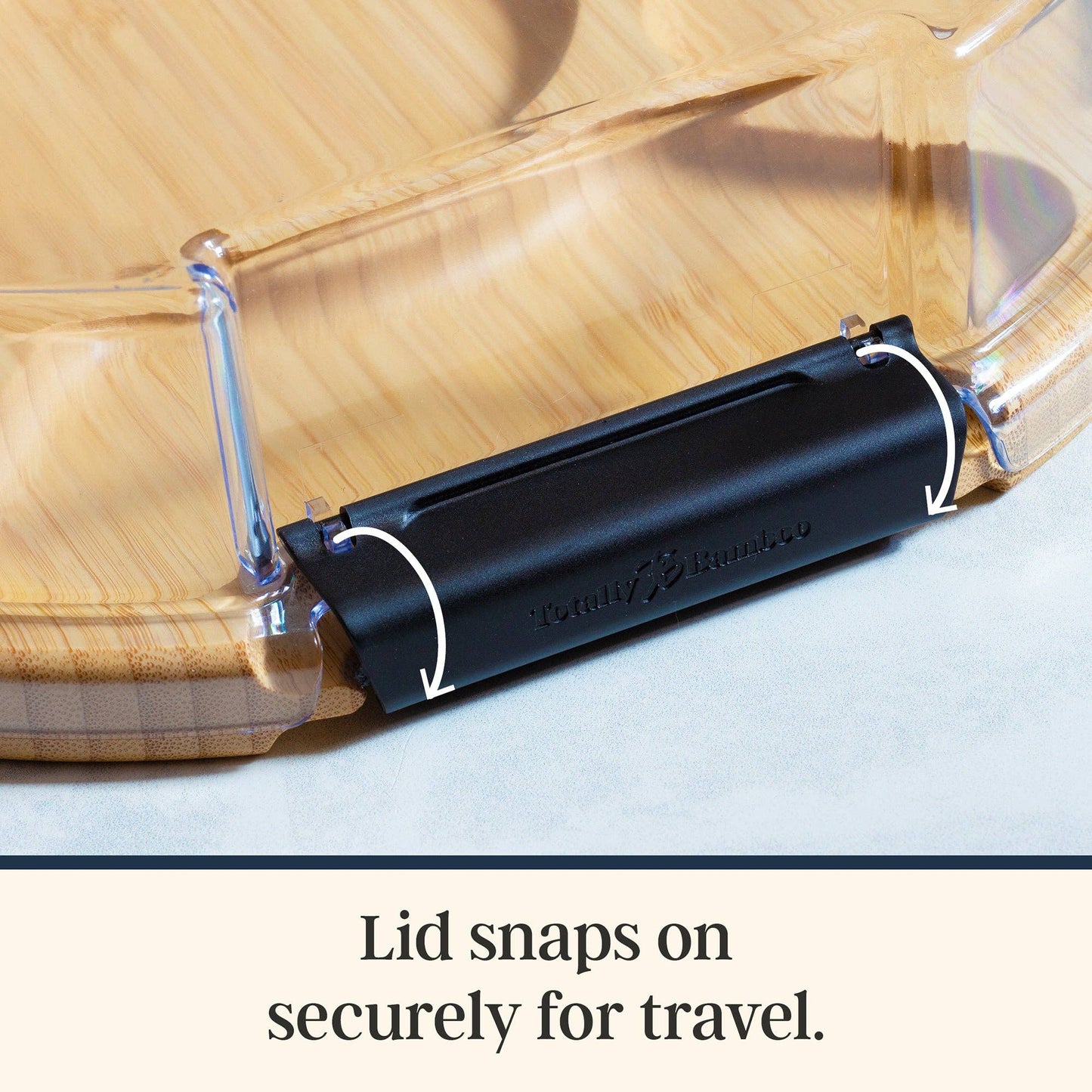 Flip, Serve & Store® Round Charcuterie Board w/ Locking Lid
