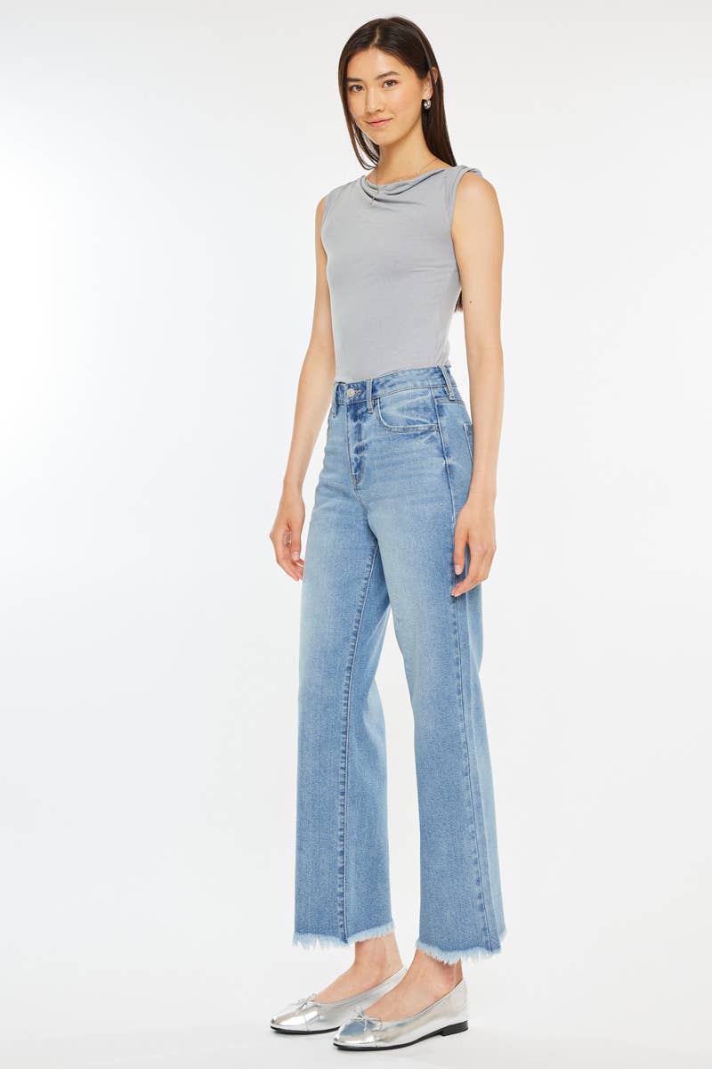 Kan Can High Rise Slim Wide Leg