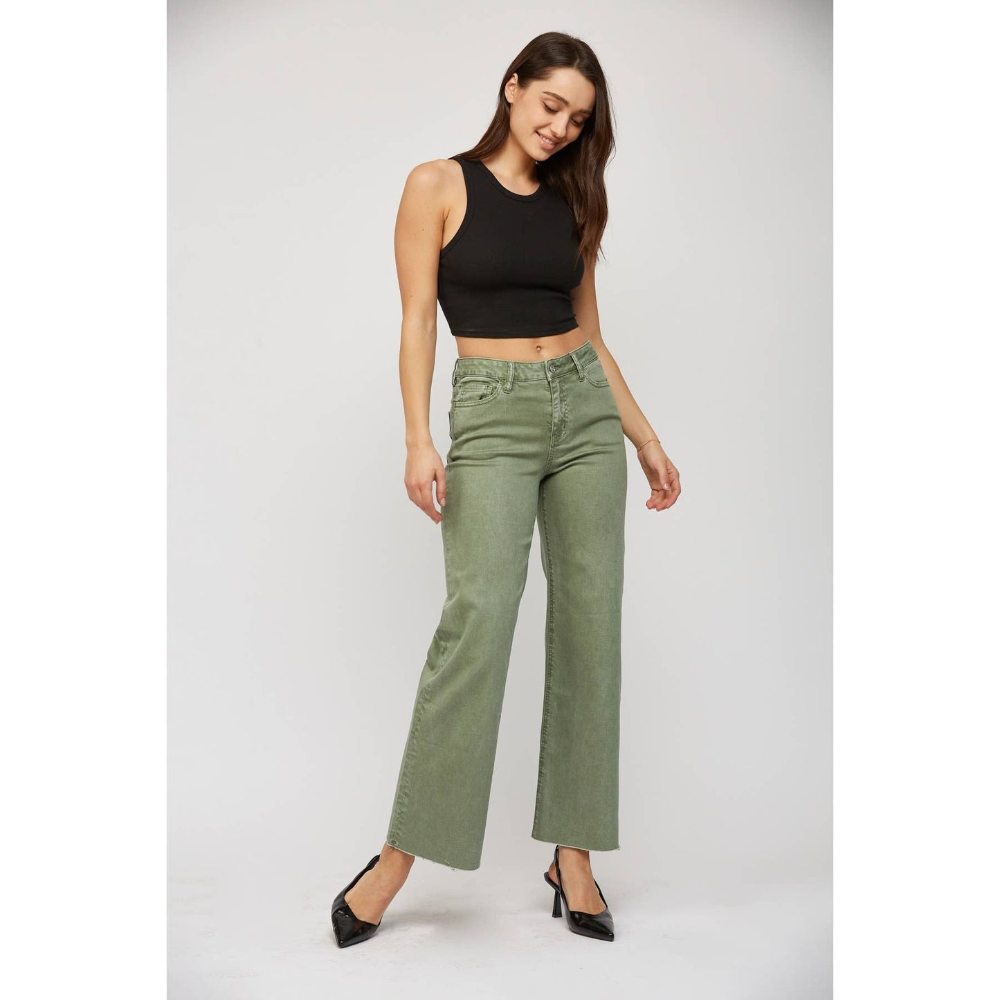 Mica High Rise Wide Leg Crop Sacramento