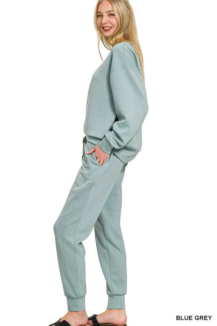 Scuba Crewneck Pullover and Jogger 2-piece set