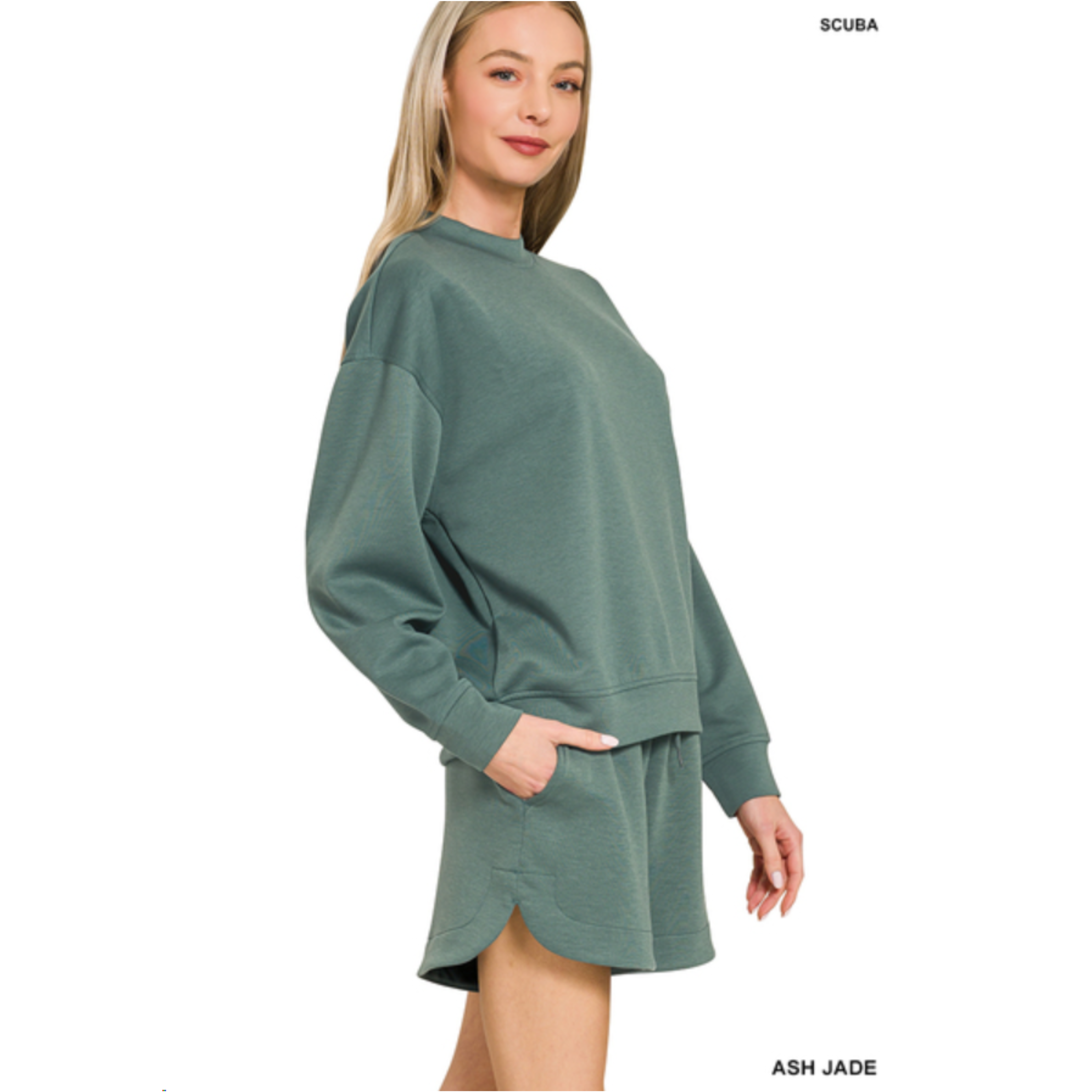 Scuba Sweatshirt and Shorts Set
