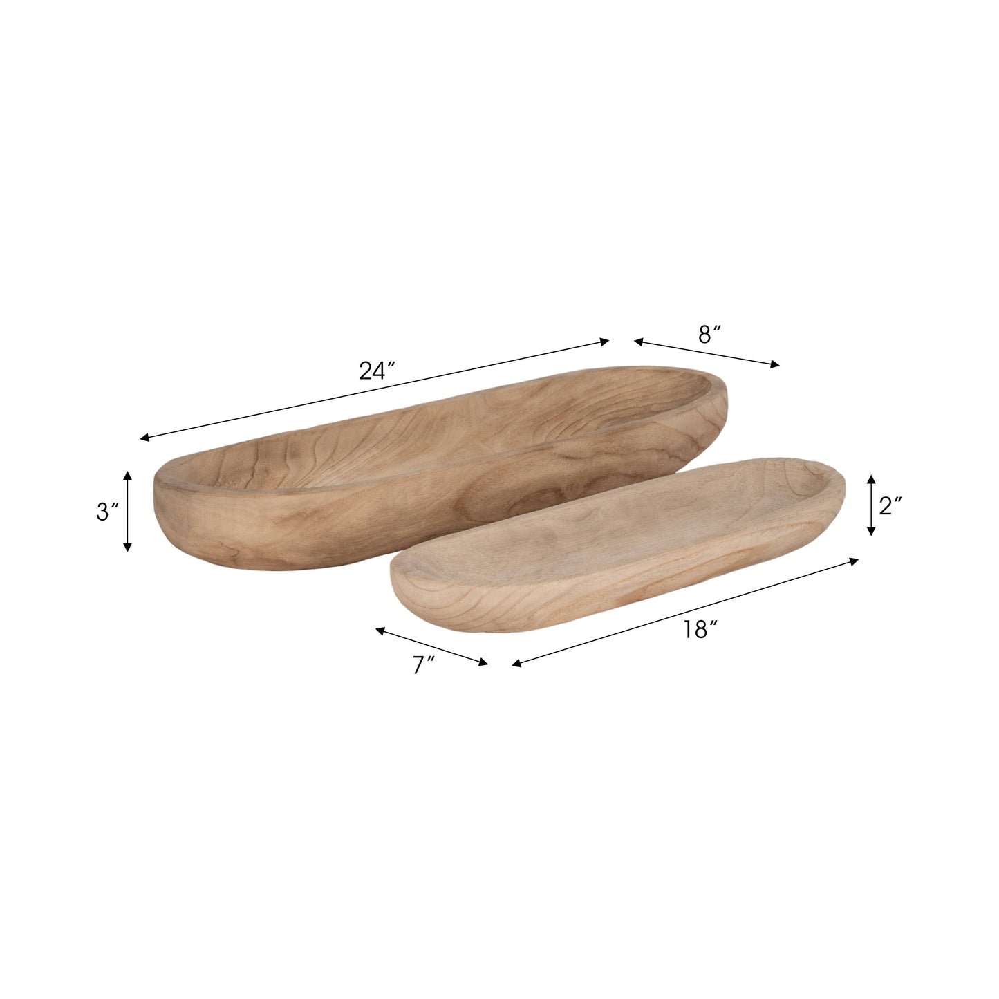 Natural Wood Decorative Plates