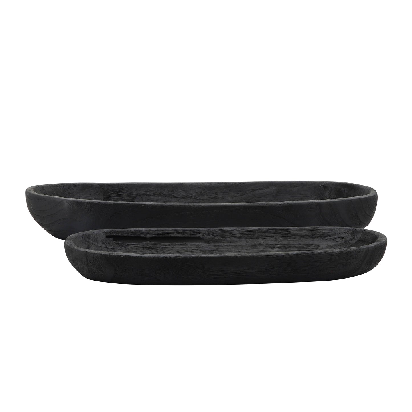 Wood Oval Shaped Decorative Plate