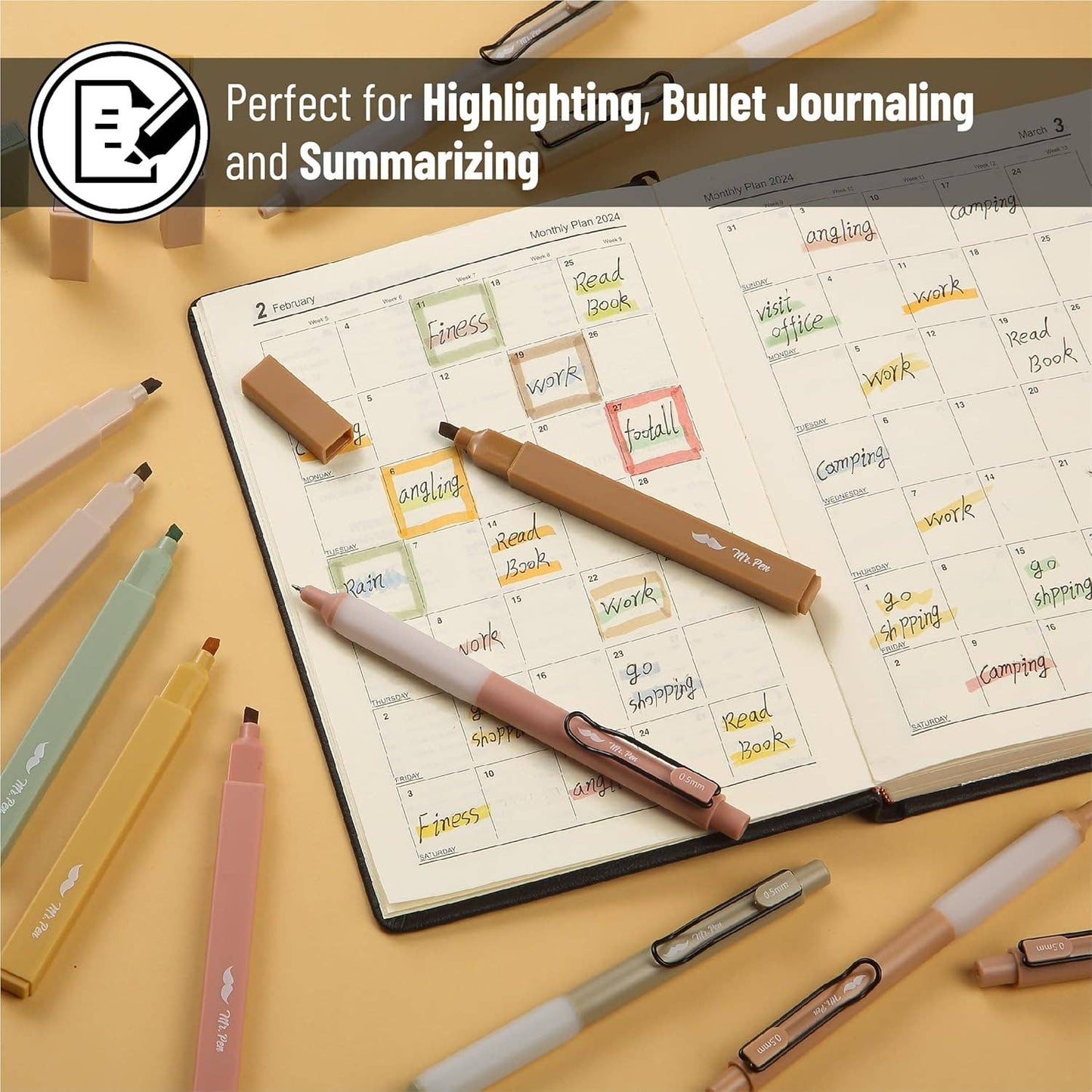 Bible Safe Aesthetic Highlighters Set