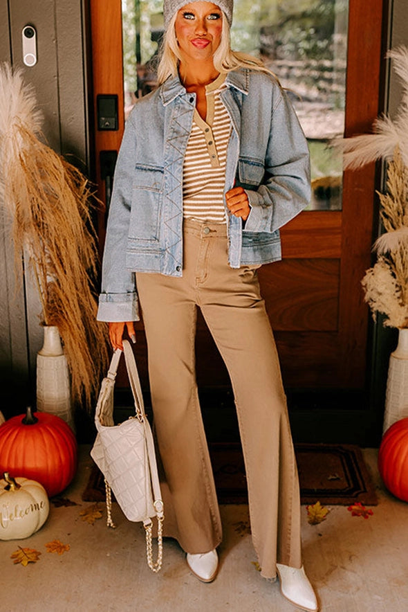 Beau Blue Washed Denim Jacket