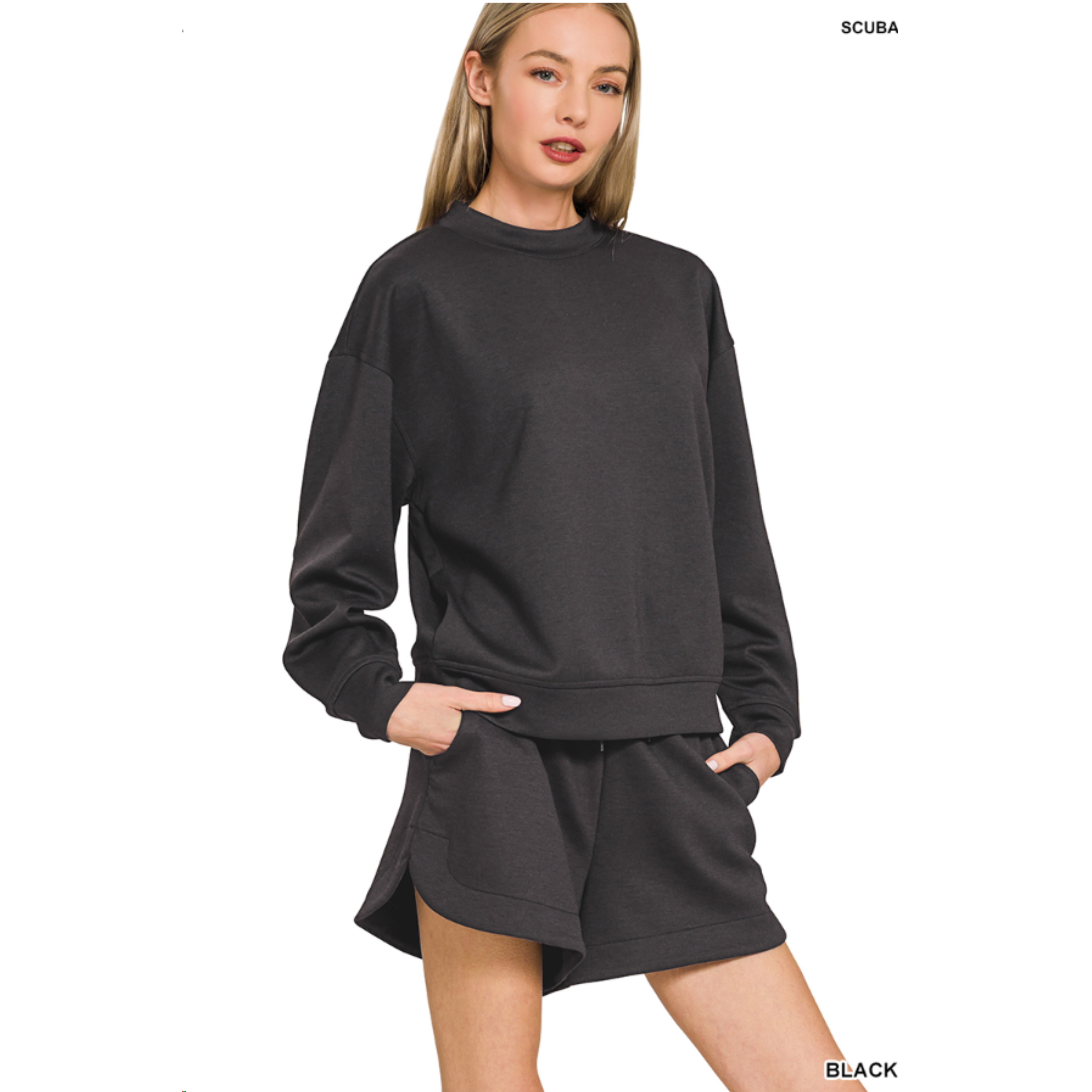 Scuba Sweatshirt and Shorts Set