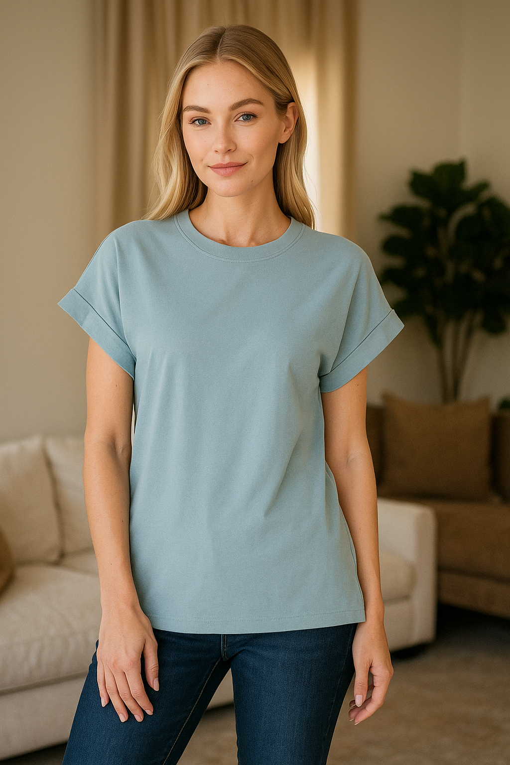 Folded Sleeve Tee