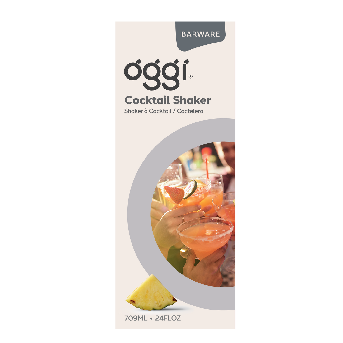 Cocktail Shaker, 24oz Clear