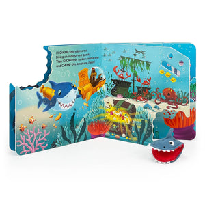 Chomp Chomp Shark Board Book with Finger Puppet