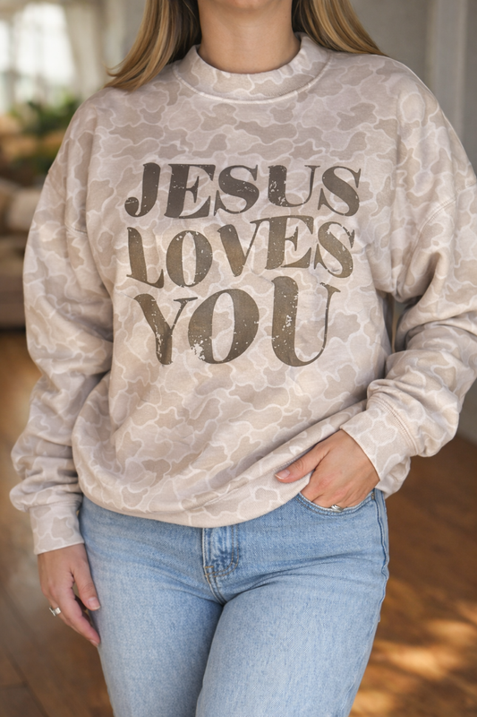 Jesus Loves You Camo Crew