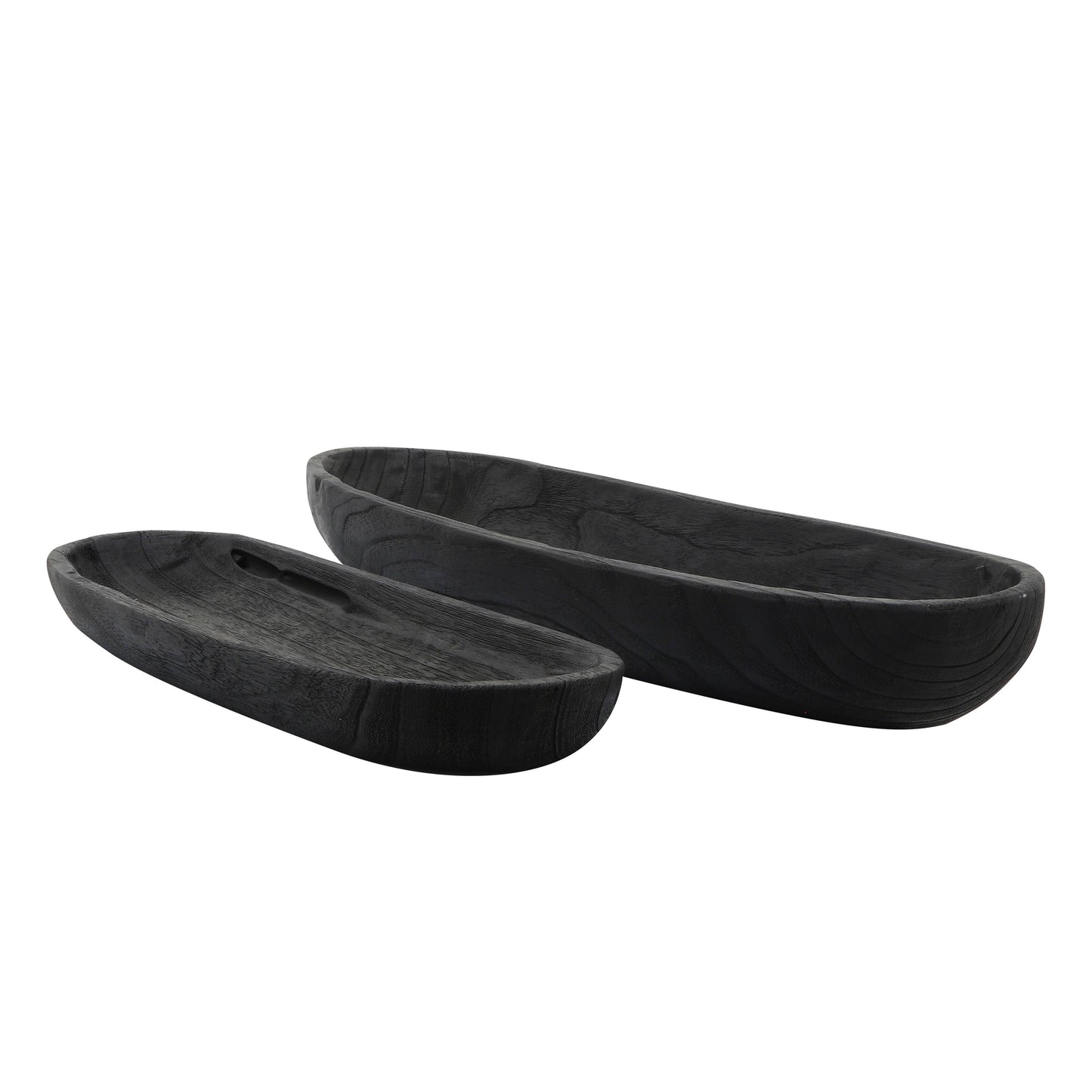 Wood Oval Shaped Decorative Plate