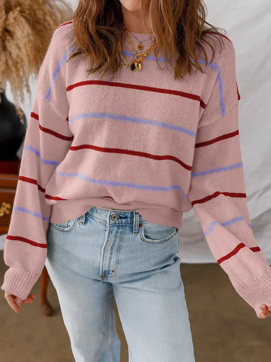 Striped Loose Fit Sweater
