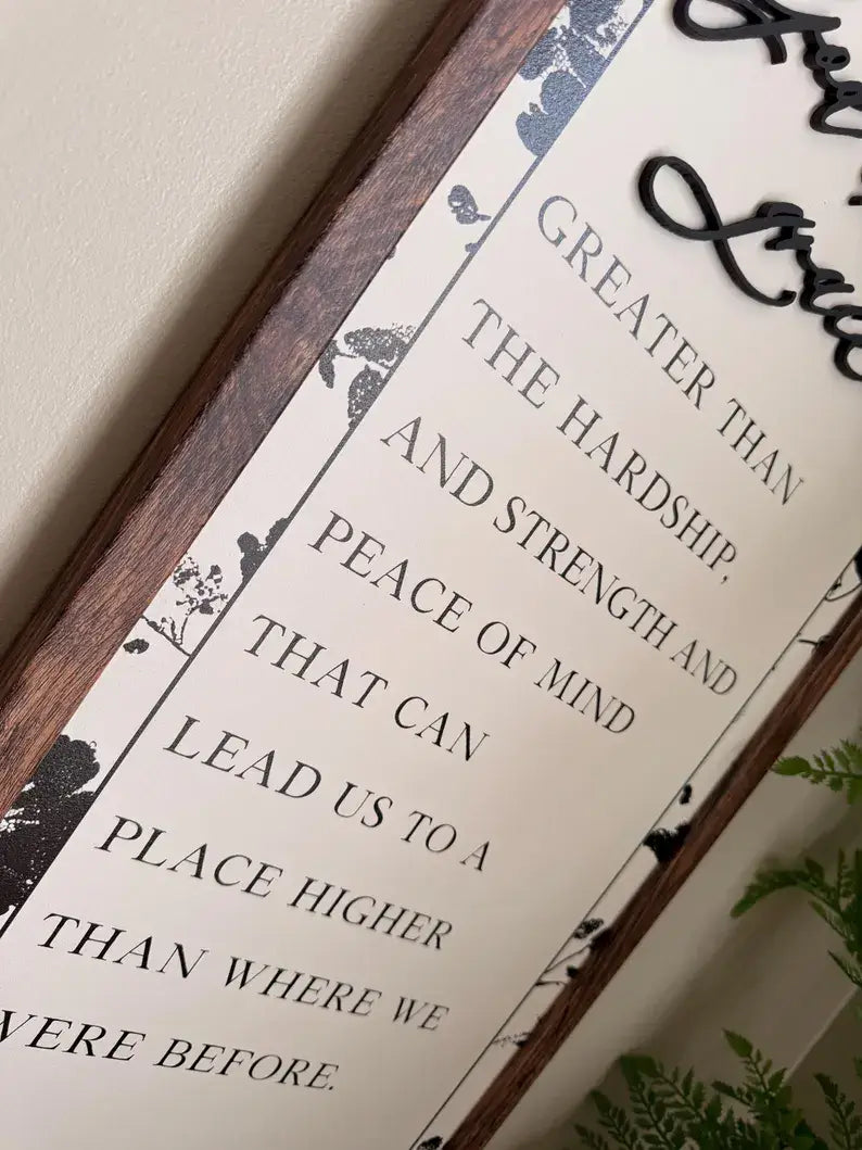 God Extends Grace Inspirational Quote Wood Sign