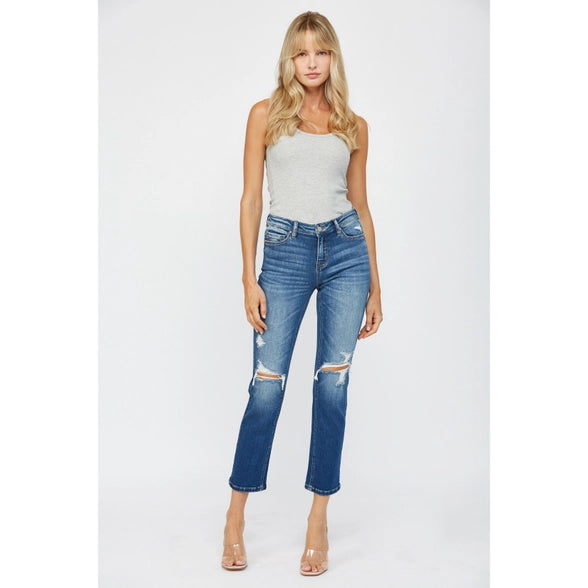 Mica Ethel Mid-Rise Straight Leg