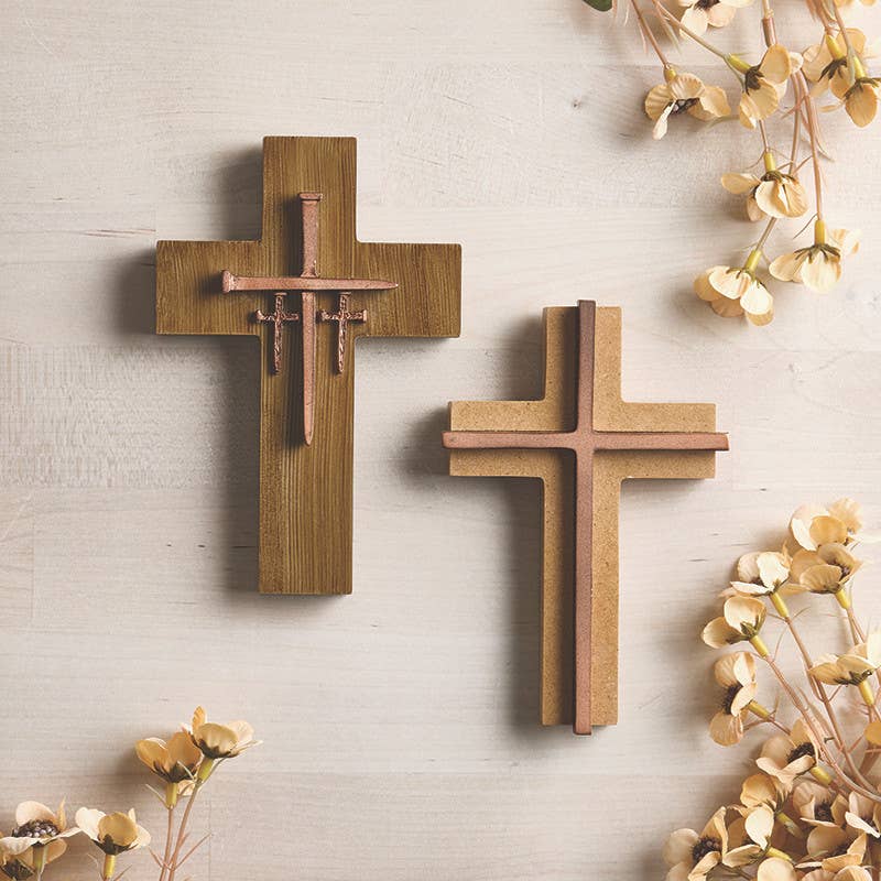 Scalloped Edges Double Layered Cross